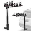 [US Local Warehouse] 4 Bike Rack Bicycle Carrier Racks Hitch Mount Double Foldable Rack for Cars Trucks SUVs and Minivans with a 2 Inch Hitch Receiver