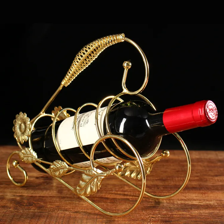 Athvotar Style Wine Cabinet Red Wine Rack Furnishings European Wine Shelf Bar KTV Iron Red Wine Display Rack