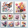 (Multi-Style) Flowers-11CT Stamped Cross Stitch 40*40cm/15.75*15.75in