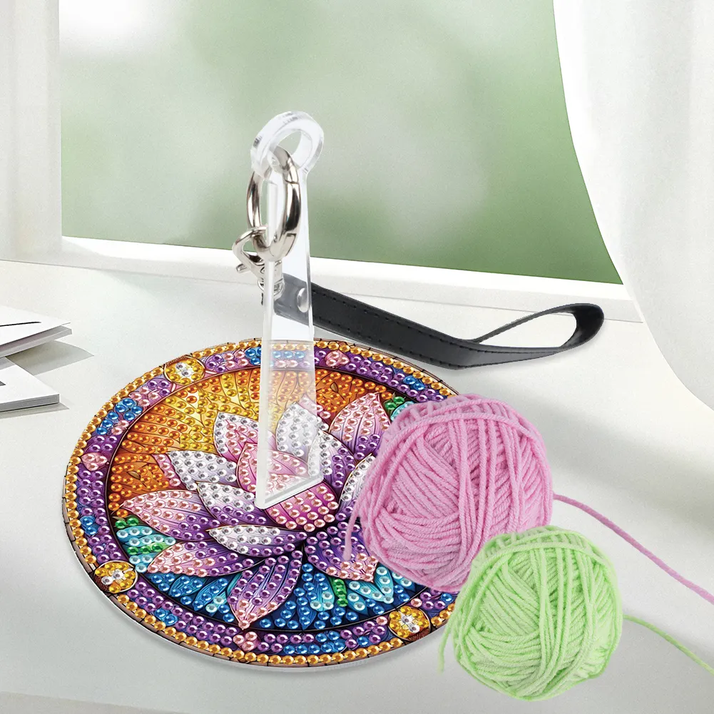 DIY 5D Diamond Painting Kit Wrist Yarn Holder Diamond Art Yarn Holder (Lotus)