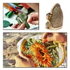 Copper Finger Thimble Hoop Cover Cross Stitch Finger Protective Cover (M)