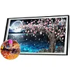 （Big Size）Peach Tree Moon-Full Round Diamond Painting 80*40cm