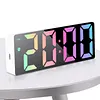 Digital Alarm Clock with LED Display Date Temperature Dimmable Snooze Battery Operated Alarm Clock for Deep Sleepers Kids Elderly Home Office
