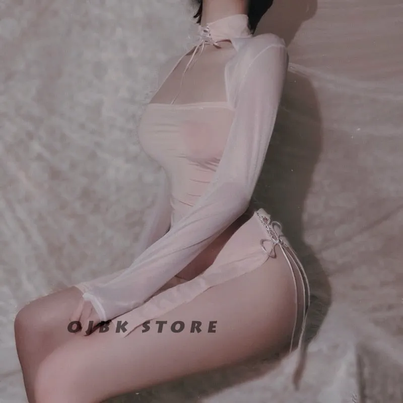 Womens Devil Cosplay Lingerie Lolita Vintage Vampire Hollow out Costumes Sexy Backless Long Fancy Dress Erotic Sleepwear.
