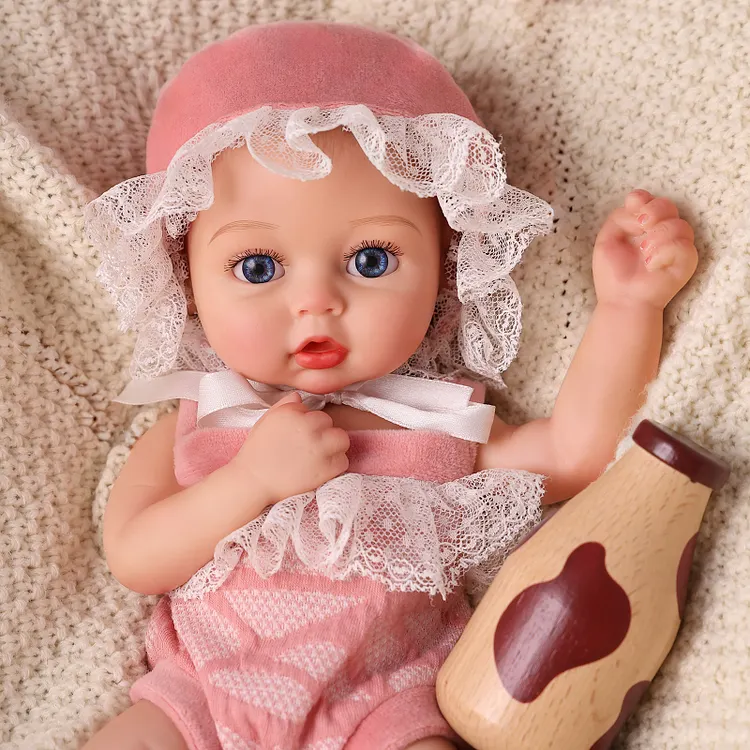 Babeside Phoebe 12" Realistic Silicone Quiet Baby Newborn Girl Companion Of Care