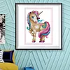 (Small Size)[Brand]Magic Unicorn - 14CT Counted Cross Stitch - 14*17cm - Animal