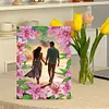 Special Shape Pink Lily Table Top Diamond Painting Frame Kits for Families
