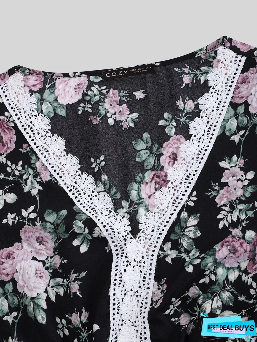 Casual V Neck Weaving Dress