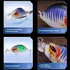 8Pcs Mini Crankbait Wobbler Fishing Lures Artificial Hard Bait Minnow Swimbait