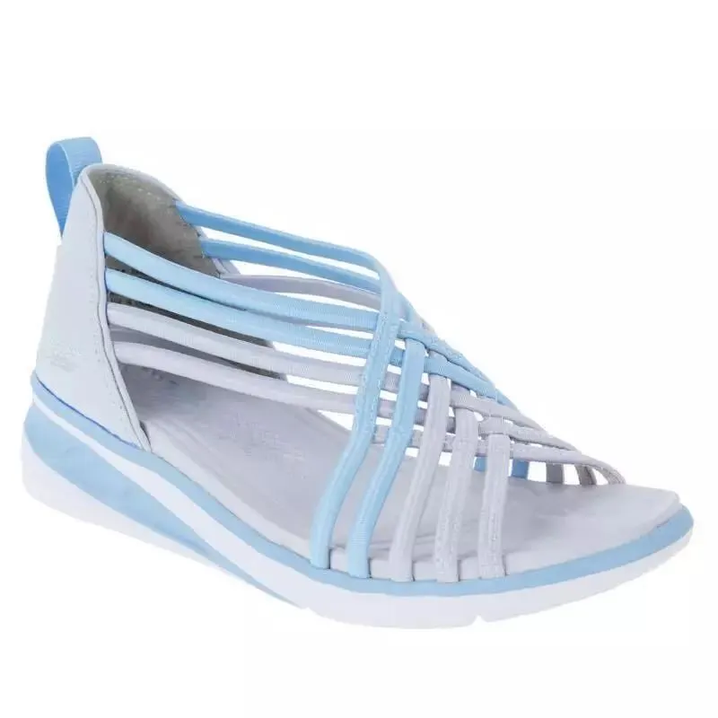 Sandalias Mujer 2021 Trendy Plus Size Wedges Sandals Women Hollow Breathable Braided Fish Sports Sandals Roman Women Sandales