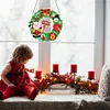 Diamond Painting Santa Snowman Christmas Wreath Pendant