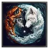 Tai Chi Wolf-11CT Stamped Cross Stitch 50*50cm/19.69*19.69in