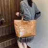Sac fourre-tout imprim&eacute; lettres pour femme