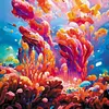 Coral-Paint by Numbers Acrylic Painting 40*40cm
