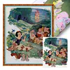 Snow White And The Dwarfs - 11CT Stamped Cross Stitch - 40*50cm - Disney