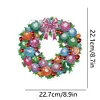 Diamond Painting Christmas Wreath Pendant