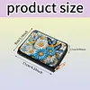 (US Local)Flower 5D DIY Diamond Painting Wallet Diamond Painting Card Holder Coin Purse