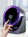 Desk Fan 100-Speed Digital Display Turbo Table Fan with Rechargeable Battery Wall-Mouted Design for Bedroom Home Office Travel