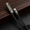 240W Braided Fast Charge Cable with Built-in Phone Stand Data Cable Charger Cord