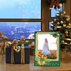 Floral Special Shape Diamond Painting Photo Frame Home Decor (Christmas Green)