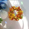 DIY Acrylic Special Shaped Diamond Painting Fall Wreath Ornament Hanging Kit