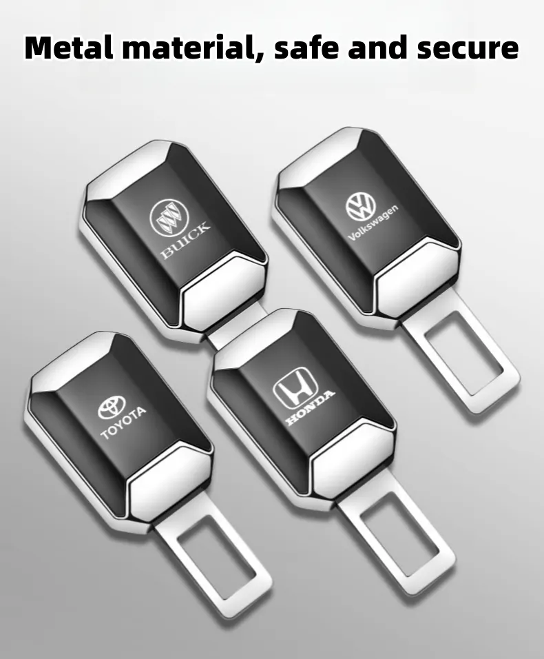 Vehicle-mounted zinc alloy electroplated safety belt extension buckle