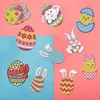 10pcs Diamond Painting Cartoon Easter Chick Pendant
