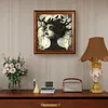 (US Local)Paint By Numbers Kit On Canvas DIY Oil Art Girl Picture Home Wall Decor40x40cm