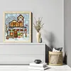 (4pcs) Christmas Cabin - 14CT Stamped Cross Stitch 15*17cm/5.91*6.69in(Bundle Sale)