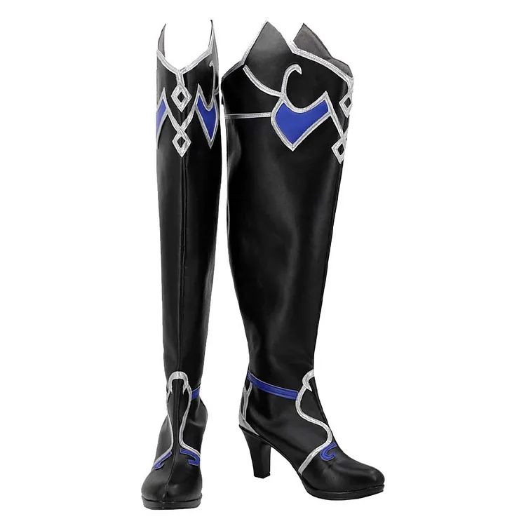 Honkai:Star Rail Jingliu Black Shoes Boots Cosplay Accessories Halloween Carnival Props
