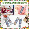 (US Local)Christmas Deer A5 Size Diamond Painting Notebook Set with 4Pcs Bookmark Gift