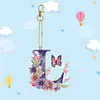 1Pc DIY Diamond Painting Lettter Keychain