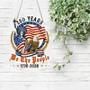 250th Anniversary of US Flag DIY Acrylic Diamond Painting Hanging Kit Special Shape Crystal Rhinestone Art Pendants Single Side Drill for Adults Gift Home Wall Or Window Decor