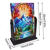 DIY Diamonds Painting Special Shaped Crystal Drill Crafts Mirror Desk Ornament Decor Kit