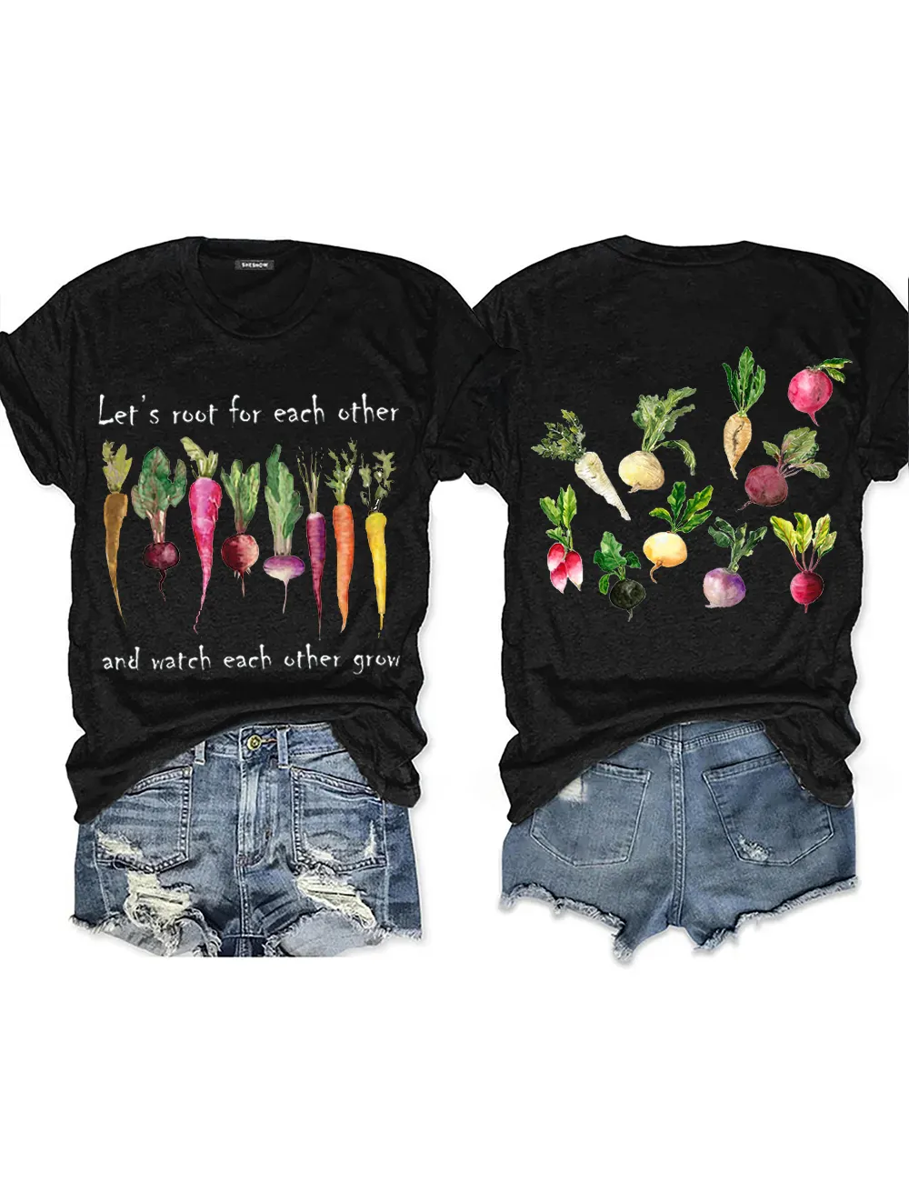 Let's Root For Each Other And Watch Each Other Grow T-shirt