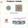 Diamond Painting Double-Layer Mandala Refrigerator Magnet 360 Rotating Magnetic Refrigerator Sticker