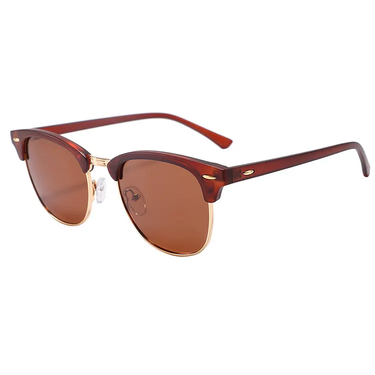 Sunglasses Men Polarized Sunglasses for Men Women Unisex Semi-Rimless Frame Retro Driving Sun Glasses VOCOSI VOCOSI