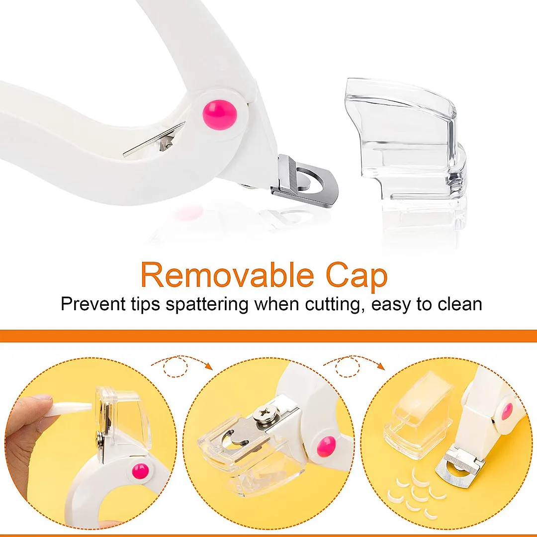 Professional U-shaped Nail Clipper Nail Tip Trimmer False Tips  Colorful Edge Cutters Toenail Scissors Tools Manicure Tool