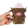 Cute Penguin Cow Leak Proo Ice Cream Pint Containers for Gathering Party Picnic