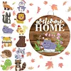 >SALE<12pcs 2D Flat DIY Diamond Art Pendant Cartoon Animal Home Garden Door Wall Decor