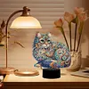 Gorgeous Animal Diamond Painting Night Light 5D DIY Diamond Painting Lamp (Cat)