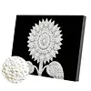 DIY Pearl Painting Sunflower for Home Wall Decor with Frame(20x30cm)