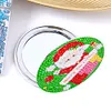 DIY Double Sided Special Shape Diamond Painting Compact Mirror Kit (Santa)