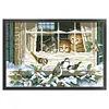 Cat - 9CT Full Beaded Cross Stitch Kit(71x46cm)