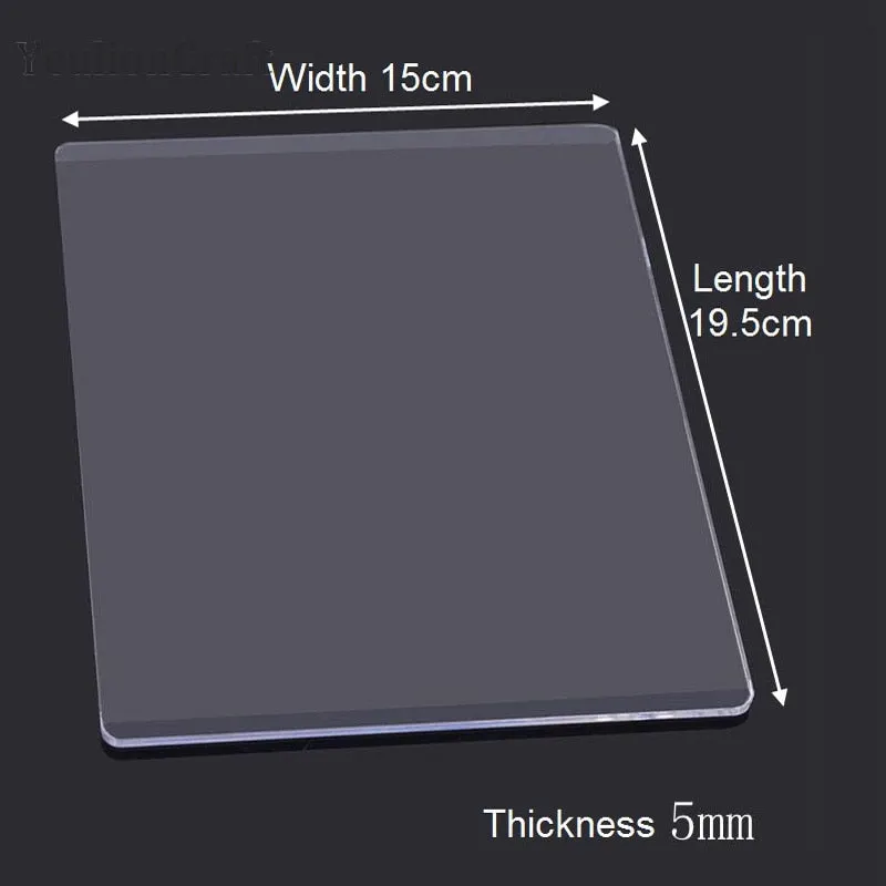 Chzimade 3mm 5mm Die Cutting Embossing Machine Durable Plastic Plates Replacement Pad Diy Cutting Dies Crafts