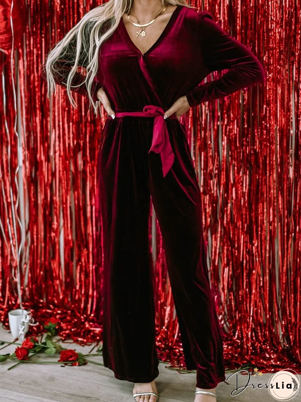 Velvet Jumpsuit: New Year's Eve Ready