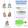 5Pcs DIY Christmas Cat Diamond Painting Keychain（Double-Sided)