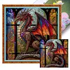 Colorful Dragon - 11CT Stamped Cross Stitch 40*40cm/15.75*15.75in
