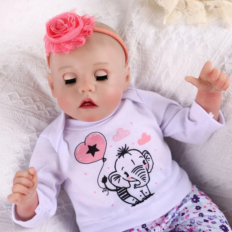 Babeside Open & Close Eyes Reborn Baby Twinnie 17" Little Infant Girl Healing of the Heart