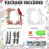 Acrylic Special Shape Cardinal and Flower Diamond Painting Picture Frame Kit